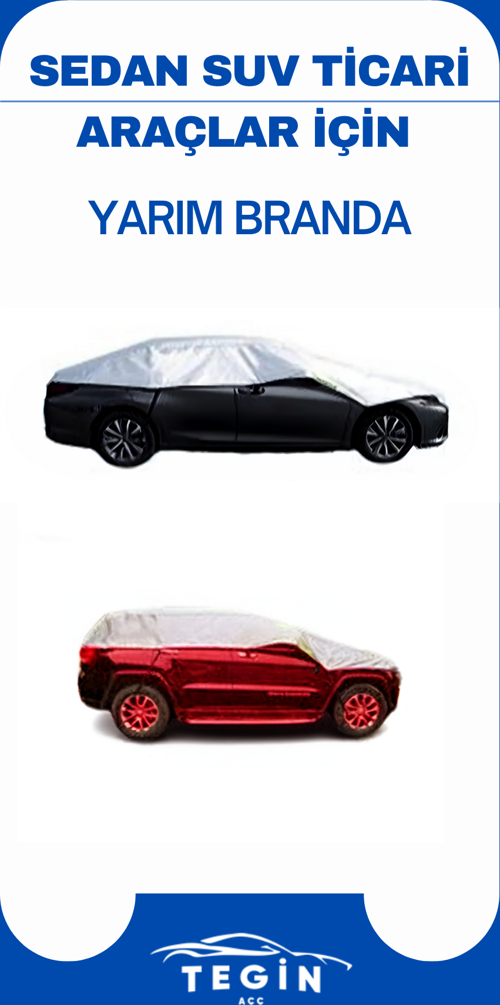 Citroen C4 2004 - 2010 Sedan Uyumlu Solarblock Yarım Araba Brandası