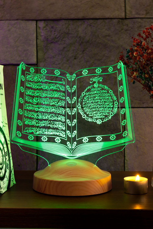 Dini Hediye Kuranı Kerim Gece Lambası, Isimli Dini Hediye Led Lamba