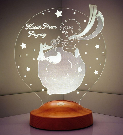 Küçük Prens Le Petit Prince Çocuk Odası Hediyesi Led Lamba