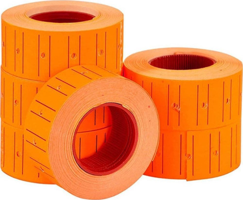 12 x 21 Fiyat Etiketi Florasn Turuncu Q (Fix-5703) (12 Rulo)