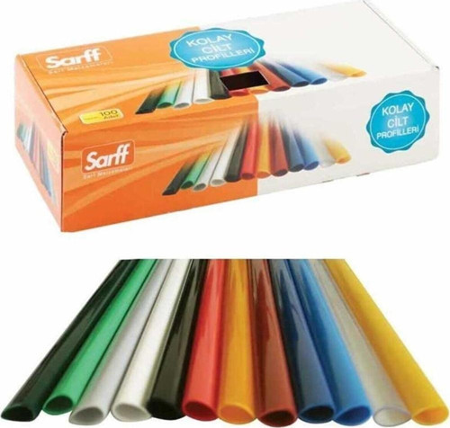 Profil Sırtlık Plastik Orta Oval 45 Yaprak 10 MM Siyah (100 Lü Paket)