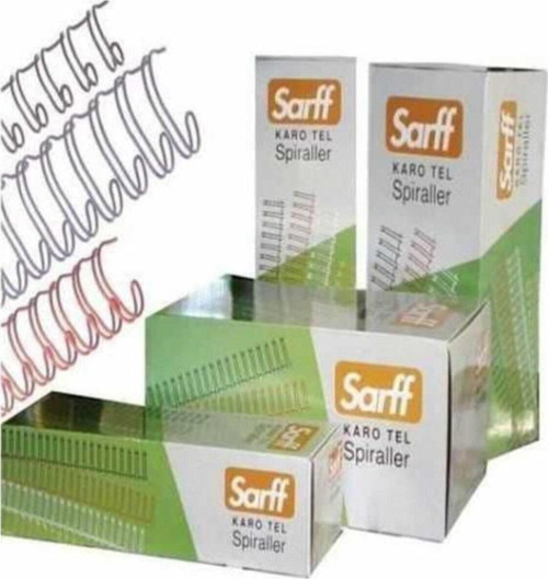 Spiral Tel (Jbı Karotel) 75 - 90 Yaprak 1/2 Beyaz (50 Li Paket)