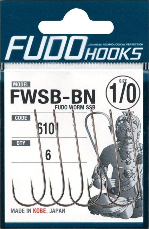 6101 Worm SSB Black Nikel Uzun Pala Tırnaklı İğne No: 3/0 2 No 7 Adet