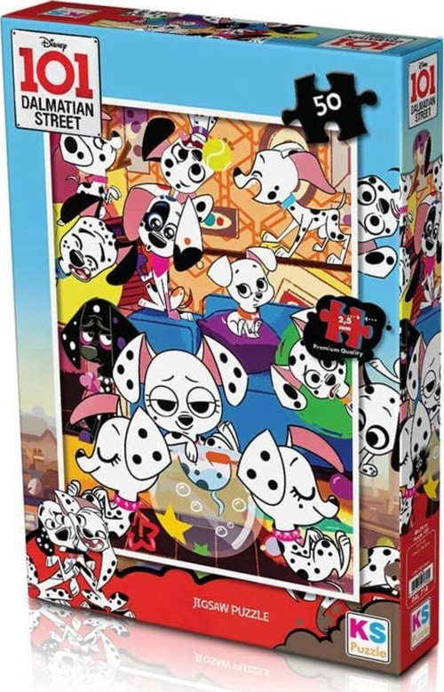 Puzzle 50 Parça 101 Dalmatian 50 Parça Dalmatçalı Çocuk Puzzle