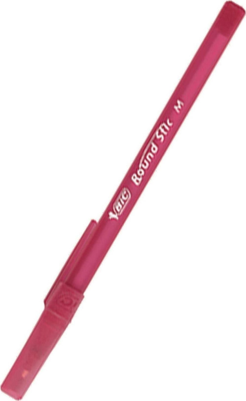 Tükenmez Kalem Round Stick 1.0 MM 60 LI Kırmızı (1 Paket 60 Adet)