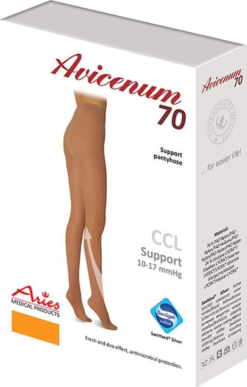 PHLEBO CCL 70 AT SUPPORT , Külotlu Çorabı, (M+ Beden) (164-170/116-124) Ten Rengi