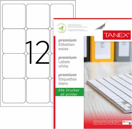 Lazer Etiket 100 Yaprak 63x72 Mm Lazer Yazıcı Etiketi