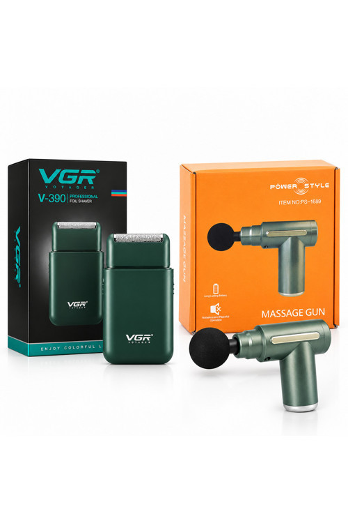 Günlük Sakal Tıraş Makinesi V-390 + Masaj Aleti Hediyeli PS-1689