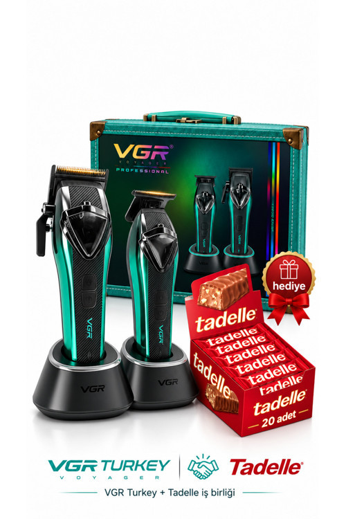 Tıraş Makinesi Seti | V-883 S2 - 11000 RPM Vector Motor + 20 Tadelle Hediye