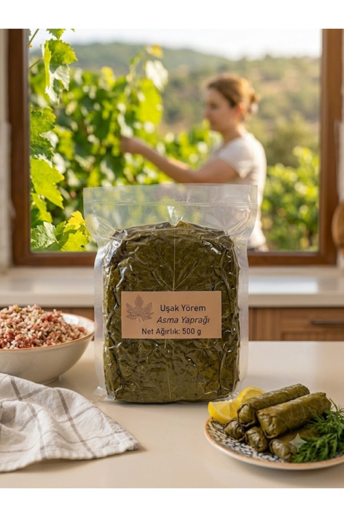 Asma Yaprağı Salamura (Vakumlu) 500G Uşakyörem