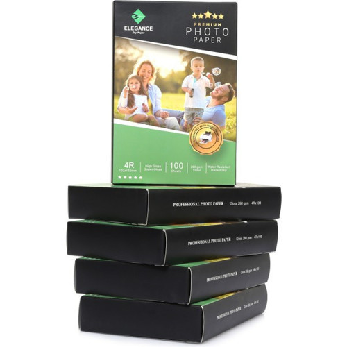 4r 10X15 cm Glossy 260GSM 1000ADET Fotoğraf Kağıdı (10lu paket)