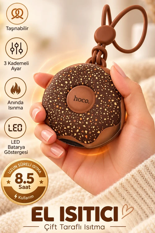 Şarjlı El Isıtıcısı Elektrikli Cep Sobası Hızlı Isıtma Taşınabilir 3 Kademe Kamp Outdoor 4000mAh