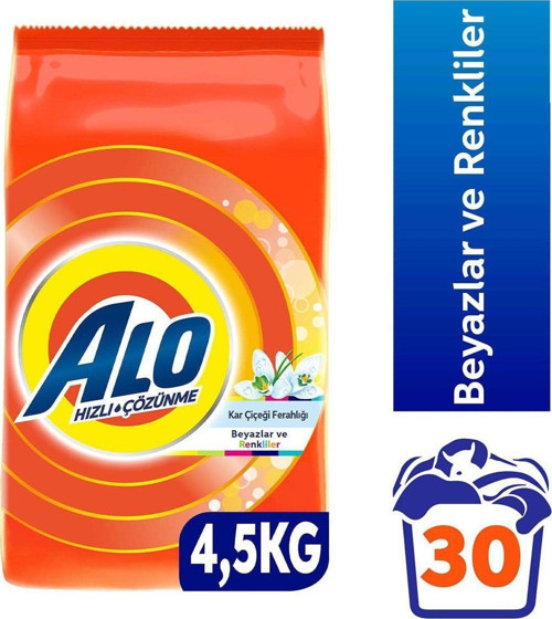 4,5 Kg Kar Çiçeği Ferahlğı Beyazlar Ve Renkliler Hızlı Çözülme Toz Deterjan