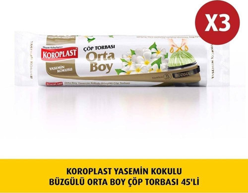 Yasemin Kok Büzgülü Orta Boy Çöp 15liX3 Ad