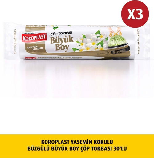 Yasemin Kokulu, Büzgülü Büyük Boy Çöp 10'luX 3 Ad
