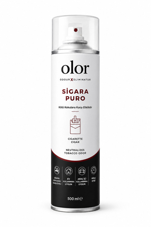 Sigara Puro Kötü Koku Giderici Sprey 500 Ml | Oda, Araç Ve Ortam Kokusu Giderici