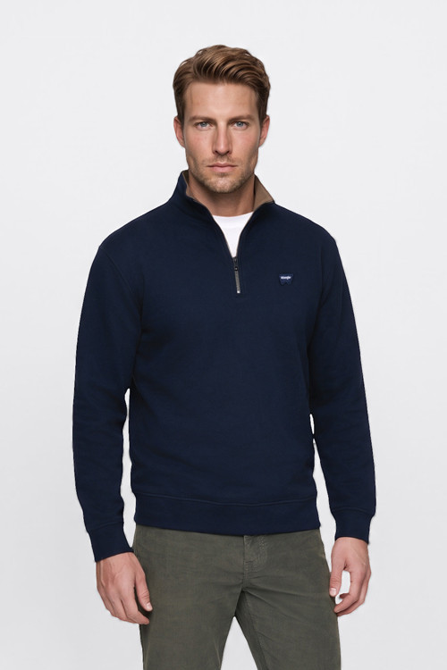 Pamuklu Selanik Regular Fit Normal Kesim Fermuarlı Erkek Sweatshirt W2620081410