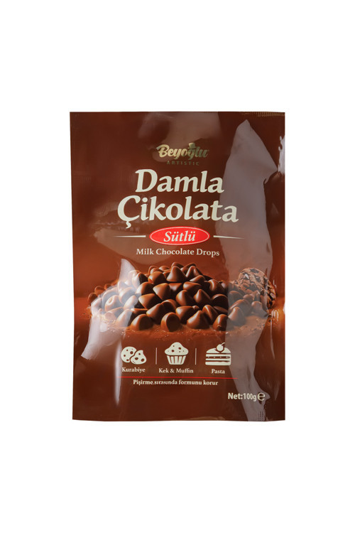 Beyoğlu Sütlü Damla Çikolata 100 gr (Kurabiye,Pasta ve Kek İçin)