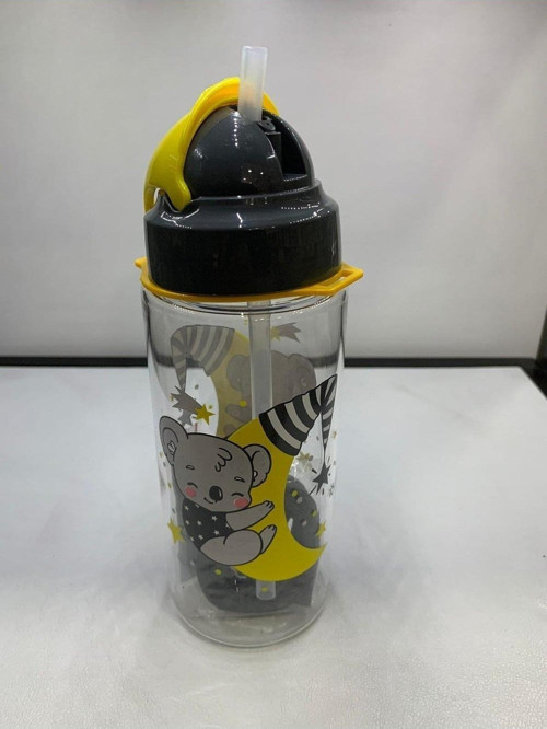 Third Tritan Desenli Pipetli Matara 500 Ml (Karışık Renk 1 Adet)