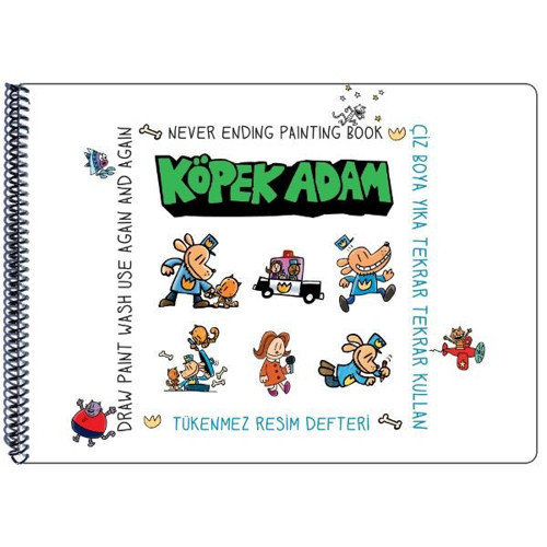 Tükenmez Resim Defteri-Köpek Adam 2- 25X35Cm