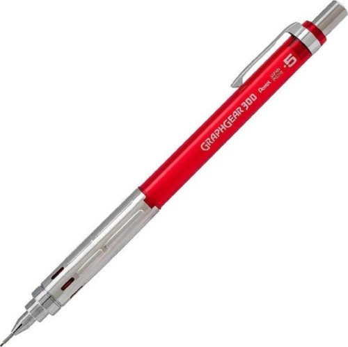 GraphGear 300 Teknik Çizim ve Yazı Versatil Kalem 0.5 mm Kırmızı