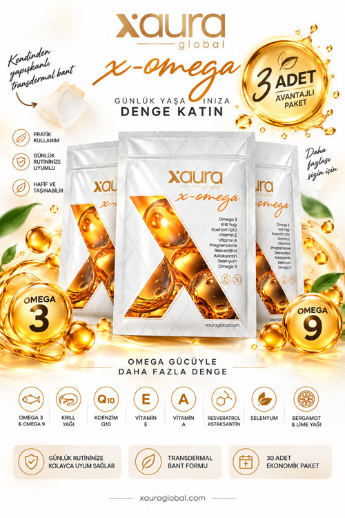 X-Omega 30'lu Transdermal Bant 3 Adet