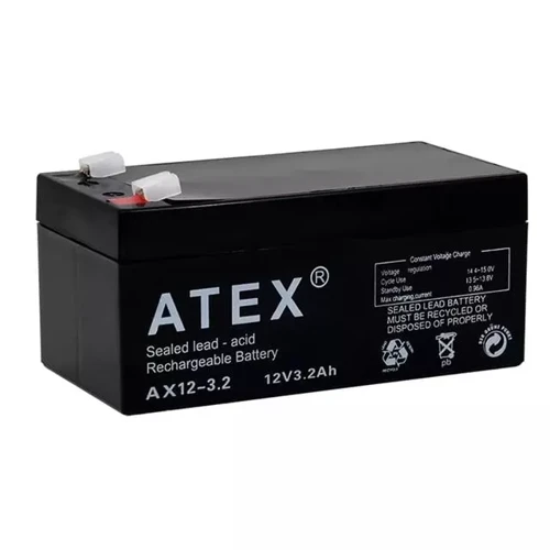 Ax12-3.2 12 Volt - 3.2 Amper Bakımsız Kuru Akü (134X70X60 Mm)