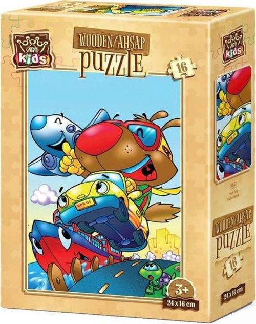 Hızlı Köpek 16 Parça Ahşap Puzzle 5851