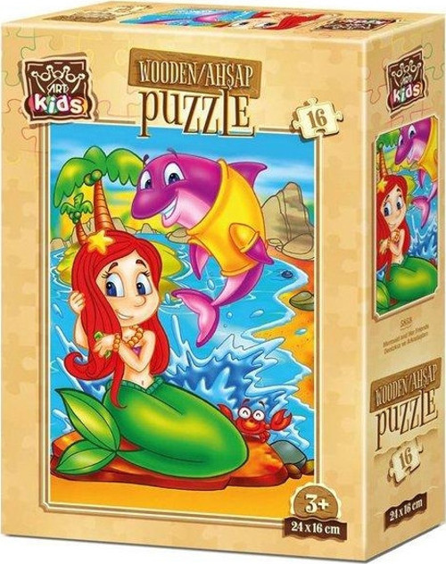 Denizkızı ve Arkadaşları 16 Parça Ahşap Puzzle