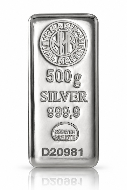 500 Gram Külçe Gümüş