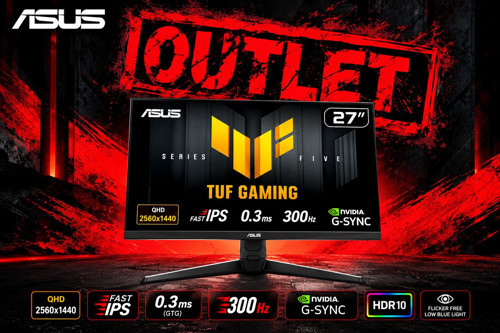 TUF Gaming VG27AQML5A 27" 0.3 ms 2K Pivot IPS 300 Hz Oyuncu Monitörü