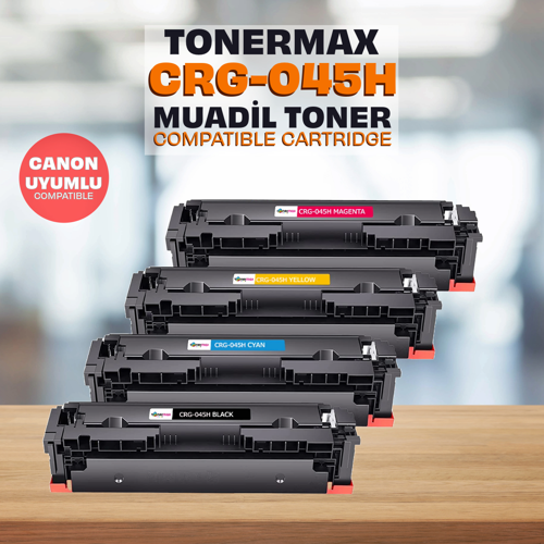 Canon İ-Sensys LBP-612cdw Muadil Toner Set Yüksek Kapasiteli / CRG-045H