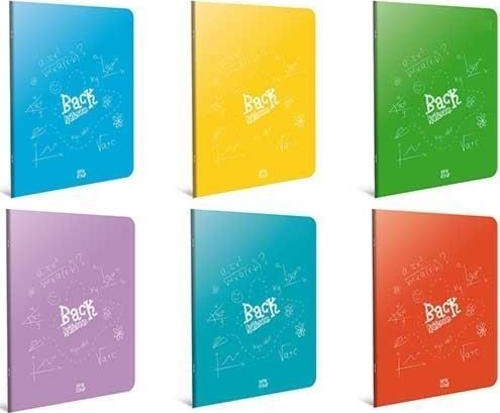 Back Tel Dikiş Plastik Kapak Defter A5 80 Yaprak Çizgili Küçük 12 Li