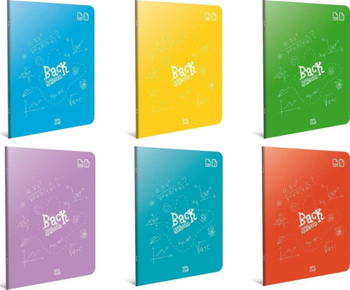 Tel Dikişli Plastik Kapak Defter A4 100 Yaprak Kareli Haritametod Defter (12 Li Paket)