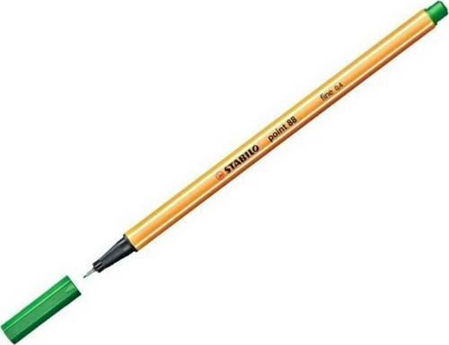 İnce Keçe Uçlu Kalem 88 Point 0.4 MM Yeşil 88/36 (10 Lu Paket)