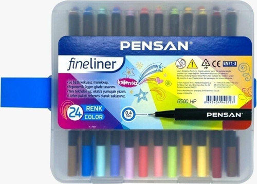Fineliner 0.4 Mm Yeni Teknoloji Uç 24 Farklı Renk
