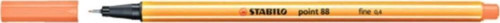 Keçe Uçlu İnce Kalem 88 Point 0.4 MM Kayısı 88/26 (10 Lu Paket)