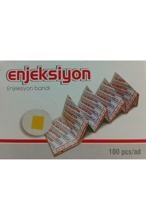 Profesyonel Enjeksiyon Flasteri - 100'Lü Paket - Emici Pedli Ve Hijyenik Bant