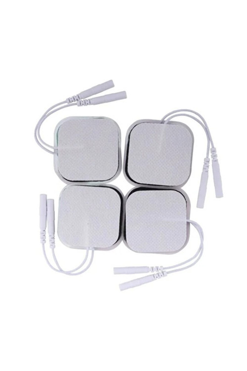 5X5 Cm Kablolu Tens & Ems Elektrot Pedi - İletken Jel Yapılı (Ac-201)