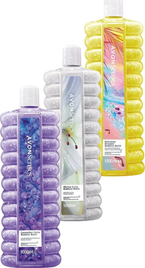 Senses Zambak, Lavanta, Deniz Tuzu ve Güneş Çiçeği Kokulu Banyo Köpüğü Paketi