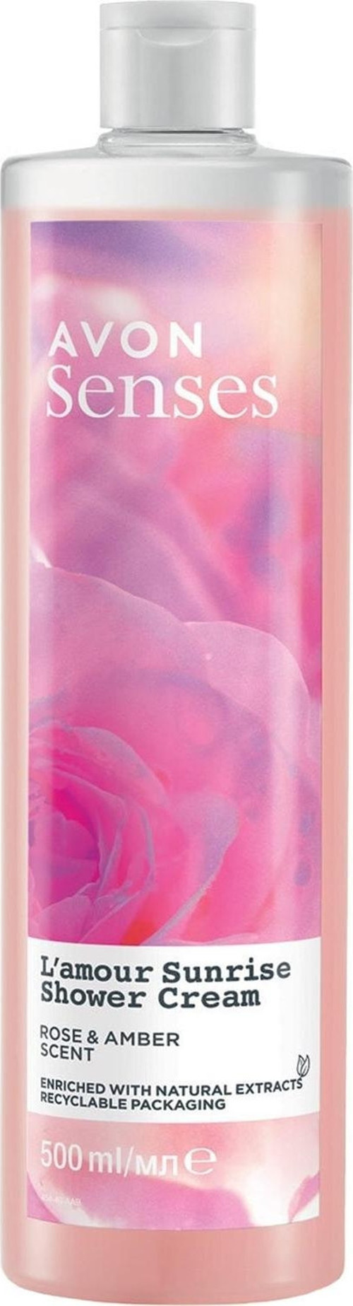 Senses L'amour Sunrise Gül ve Amber Kokulu Krem Duş Jeli 500 Ml.