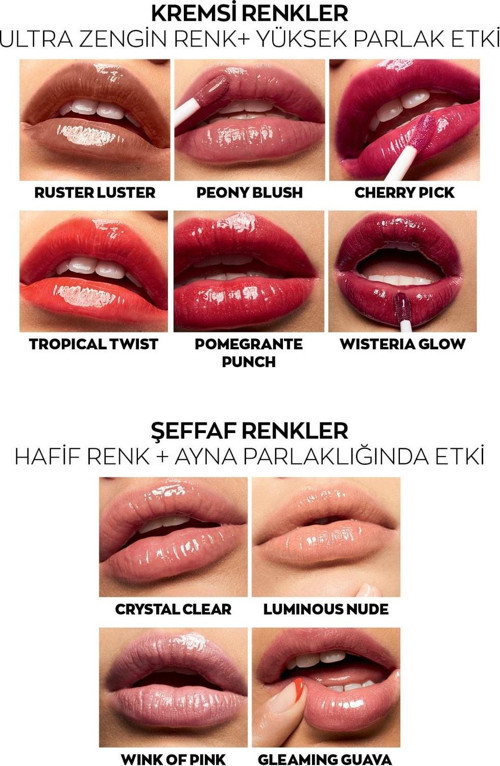 Avon Ultra Color Lip Gloss Besleyici Dudak Parlatıcısı Cherry Pick 3