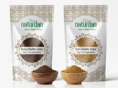 Kara Halile Seti 50 Gr Tane Kara Halile + 50 Gr Toz Kara Halile / Yeni Öğütülmüş
