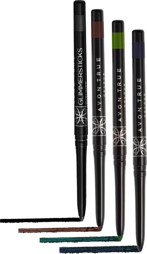 Glimmersticks Blackest Black, Cosmic Brown, Emerald ve Starry Night Blue Göz Kalemi Paketi