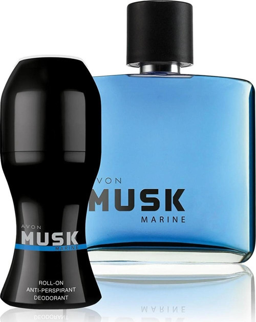 Musk Marine Erkek Parfüm ve Musk Marine Erkek Rollon Seti