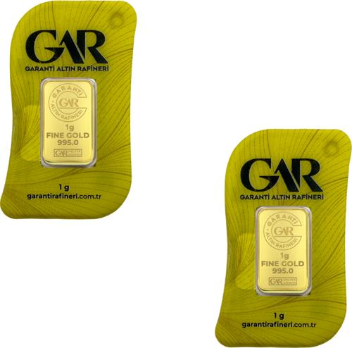 1 gr 24 Ayar GAR Gram Altın 2'li