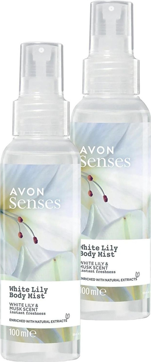 Senses White Lily Beyaz Zambak Kokulu Vücut Spreyi 100 Ml. İkili Set