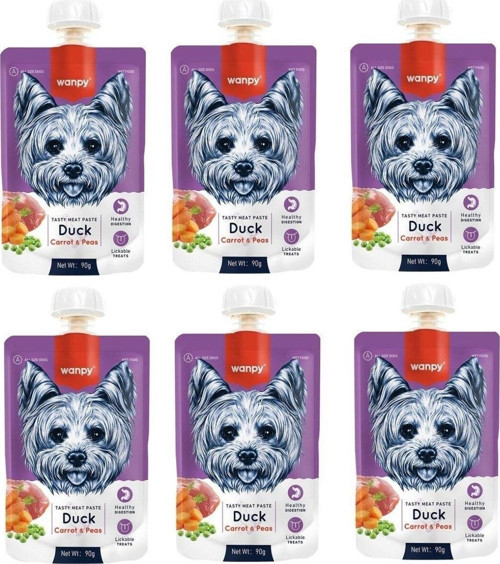 Taze Ördekli & Havuçlu Köpek Et Ezmesi 90 Gr. X 6 Adet
