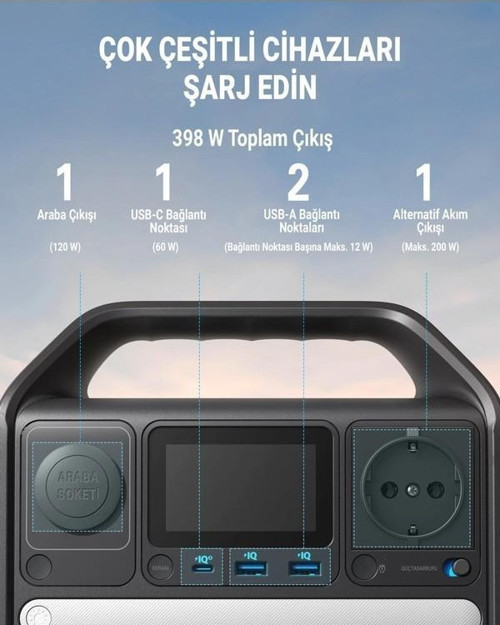 PowerHouse 521 256 Wh Taşınabilir Güç Kaynağı