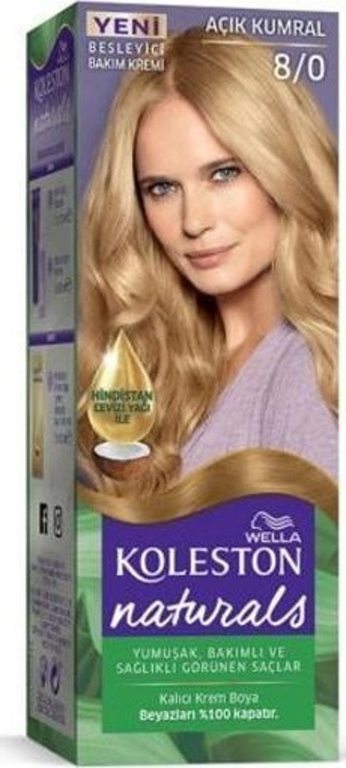 Koleston Naturals Saç Boyası Açık Kumral 8/0 (24'lü)